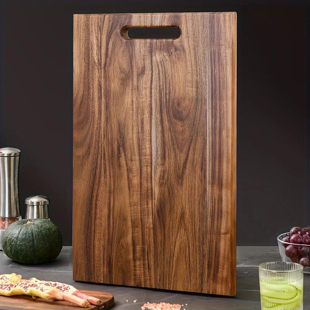 1pc Premium Acacia Wood Cutting Board Ideal for Meat Cheese Bread Vegetables Fruit Durable Kitchen Tool for Home Dorm Use