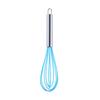 Silicone Manual Egg Whisk with Stainless Steel Handle