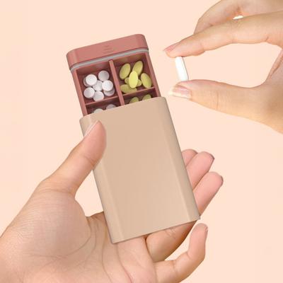 6 ячеек прямоугольная аптечка органайзер для таблеток пылезащитный компактный портативный маленький герметичный чехол для таблеток держатель для планшета