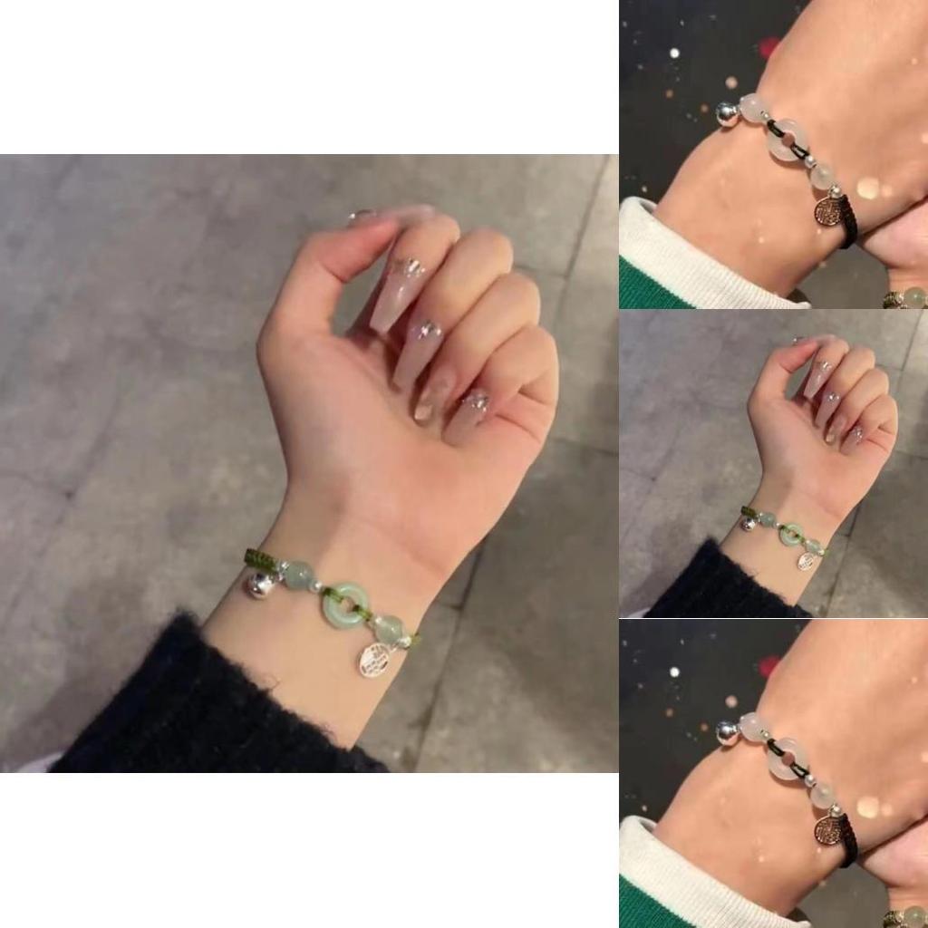 Регулируемый Простой Модный Тренд Черный Веревочный Браслет Для Пар Ручная Работа Подарок