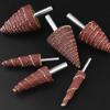 Versatile 5Pcs Cone Shape Abrasive Sandpaper Deburring Sanding Polishing Flap Wheel Grinding Head for Deep Hole Polish