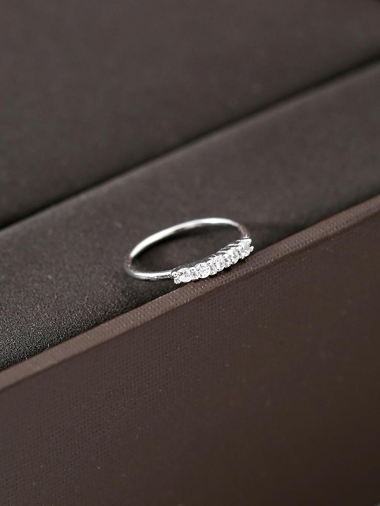 Элегантный циркониевый зажим для носа – модное, простое, непирсинговое украшение