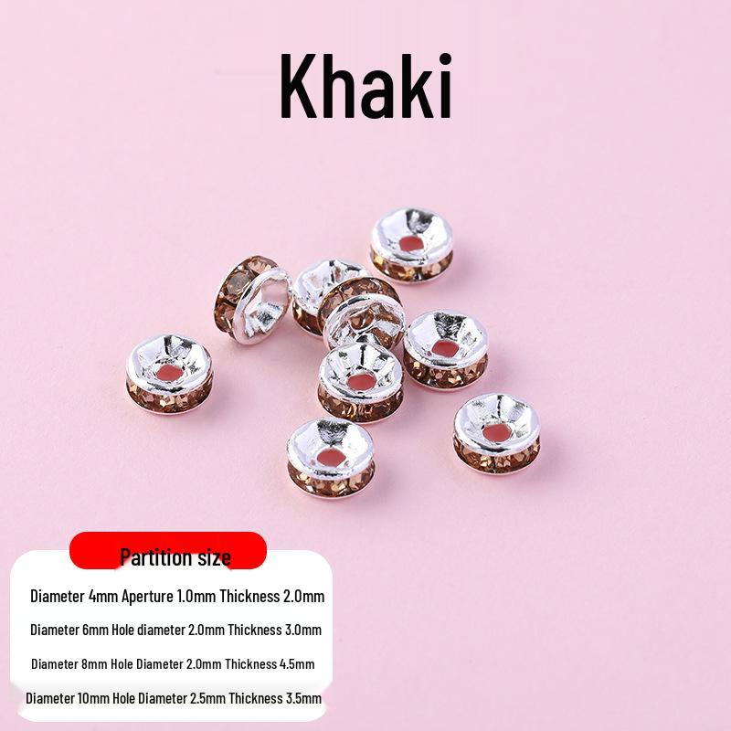 Rhinestone Diamond Spacer Bead Wheel for DIY Phone Chain and Keychain Accessories