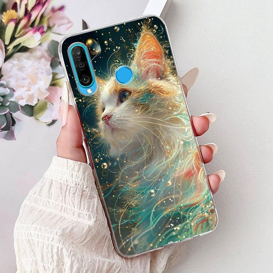 Милый Мультяшный Чехол Для Huawei P30 Lite P30 Pro Мягкий Силиконовый ТПУ Задняя Крышка Для Huawei P30lite P 30 P30Pro Чехлы Для Телефона