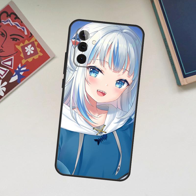 Anime Hololive Gawr Gura Case For Samsung Galaxy A56 A36 A16 A06 A54 A34 A14 A13 A53 A12 A22 A32 A52 A35 A17 A15 A55