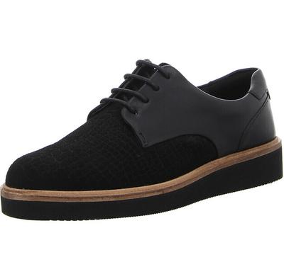 Женские полуботинки Clarks Sneaker baille lace glattleder чёрные