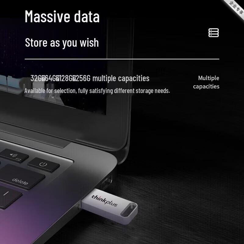 Lenovo Металлическая USB 3.2 флеш-накопитель Thinkplus TU110