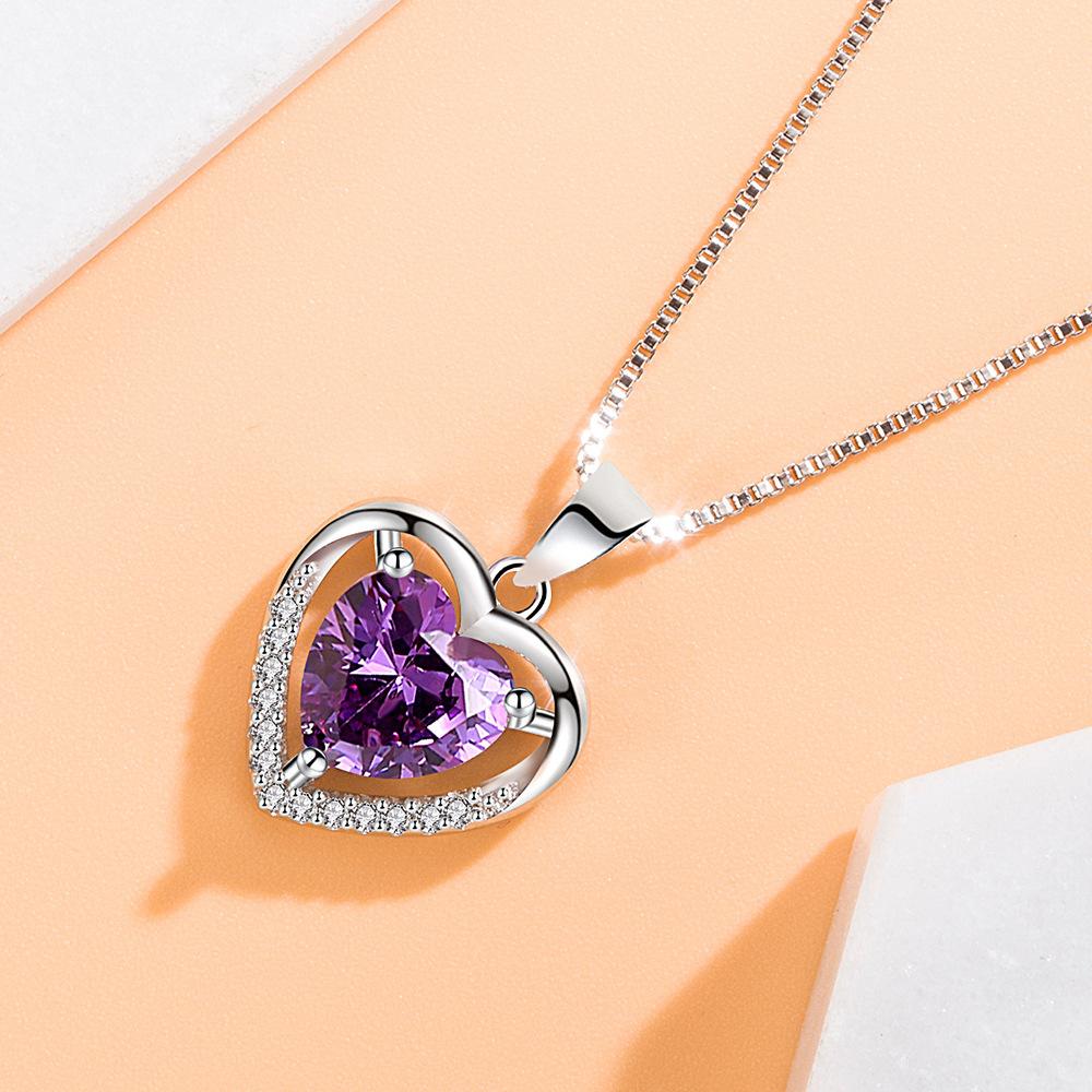 Кулон в форме сердца, Простой темперамент, Кулон-ожерелье с любовью, Кулон «Вечное сердце», Праздничные подарки.