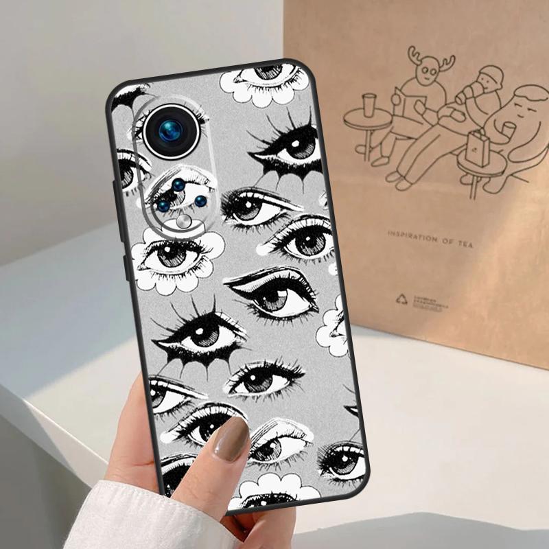 Чехол-иллюстрация 'Глаз' для Honor Magic 8 5 6 7 Pro Чехол для Honor 400 200 Lite 50 70 90 X8a X8b X9a X9b X9c