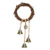 Rattan Ring Wind Chimes Decorative Wall Hanging Vine Rope Ring Bell for Home Wedding