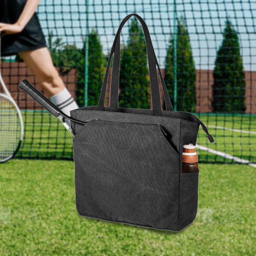 Tennis Racket Bag Water Resistant Multifunctional Shoulder for Pickleball