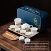Sheep Fat White Porcelain Kung Fu Tea Set