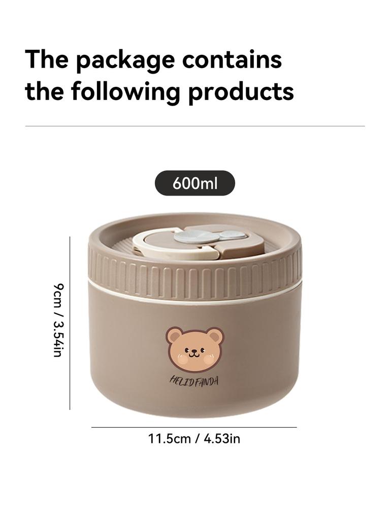 Insulated Bento Lunch Box With Tableware Microwave Safe Portable 304 Stainless Steel Food Storage Container Stackable