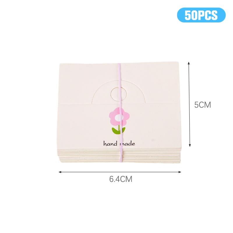 50шт милые аксессуары для волос картонные этикетки для карточек с плоским ртом сумка для карточек