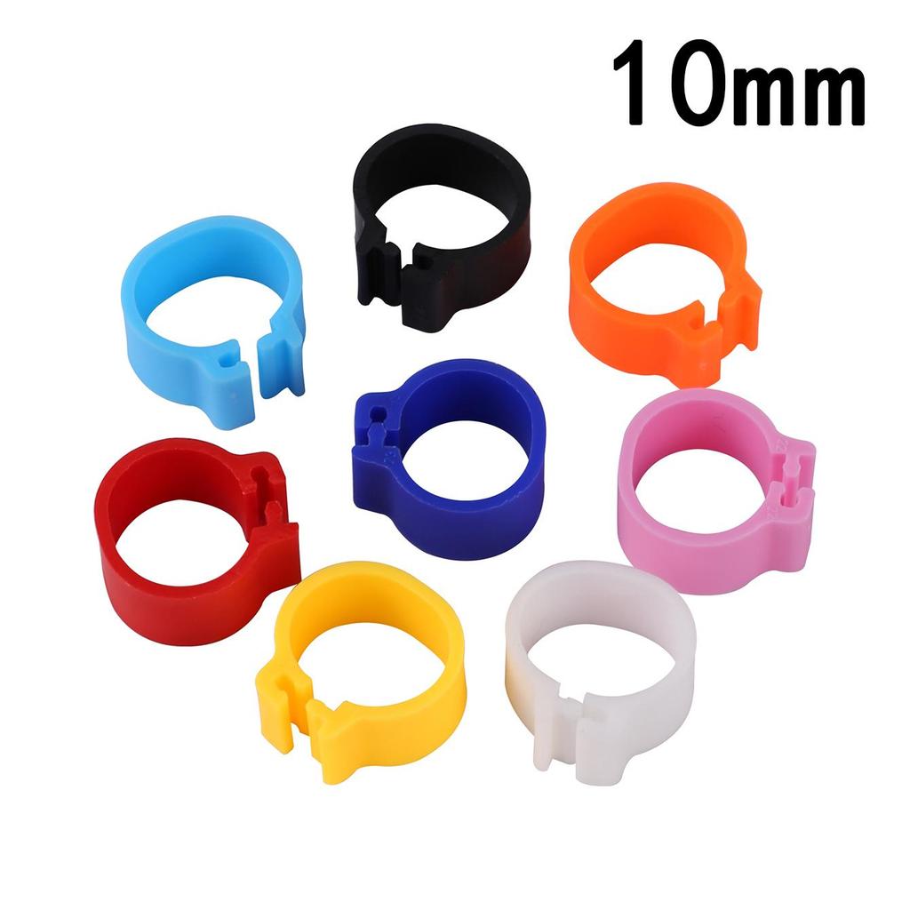 Идентификационнные многоцветные кольца на лапки птиц 10/100штук