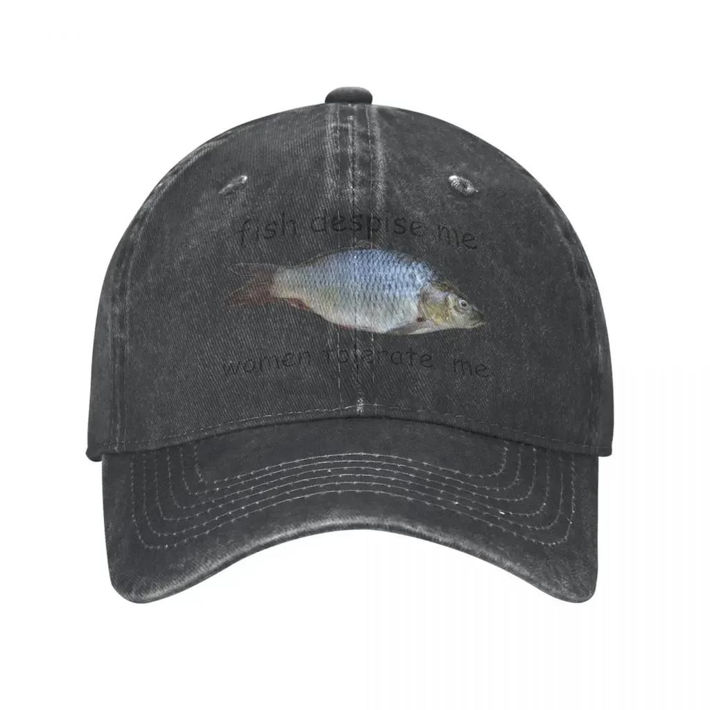 Fish Despise Me Women Tolerate  Baseball Caps Vintage Distressed Washed Snapback  n  Outdoor Running Golf Hats