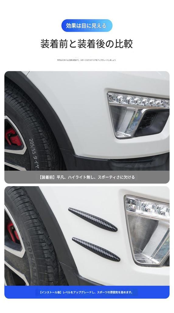 Автомобильный вихревой генератор - Улучшает аэродинамику и снижает шум ветра - Карбоновый тон, Красный,