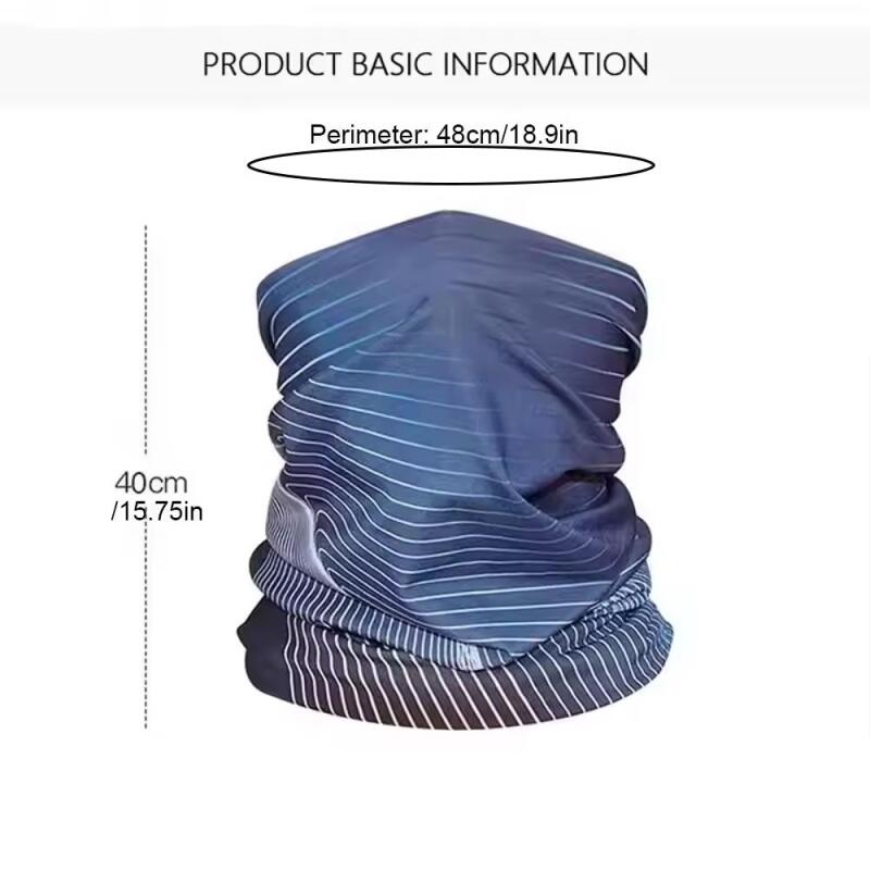 Outdoor Mountaineering Scarf Ice Silk Sunscreen Face Mask Bandana Unisex Scarf for Outdoor Fishing Biking