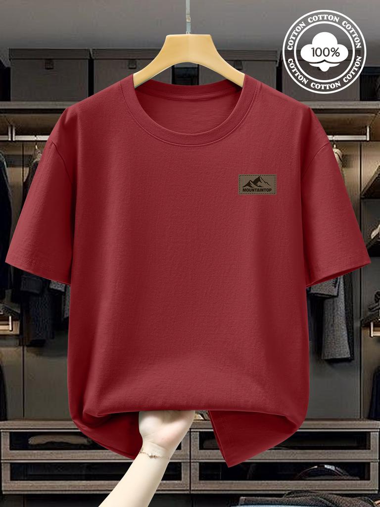 100 Pure Cotton Unisexs Loose TShirt Breathable ShortSleeved Round Neck Minimalist Solid Color MultiColor Optional
