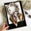 High-End Small Square Scarf Fashion Printed Silk Scarf Cashew Nut Silk Scarf Women Spring And Summer Retro Neck Silk Scarf Women