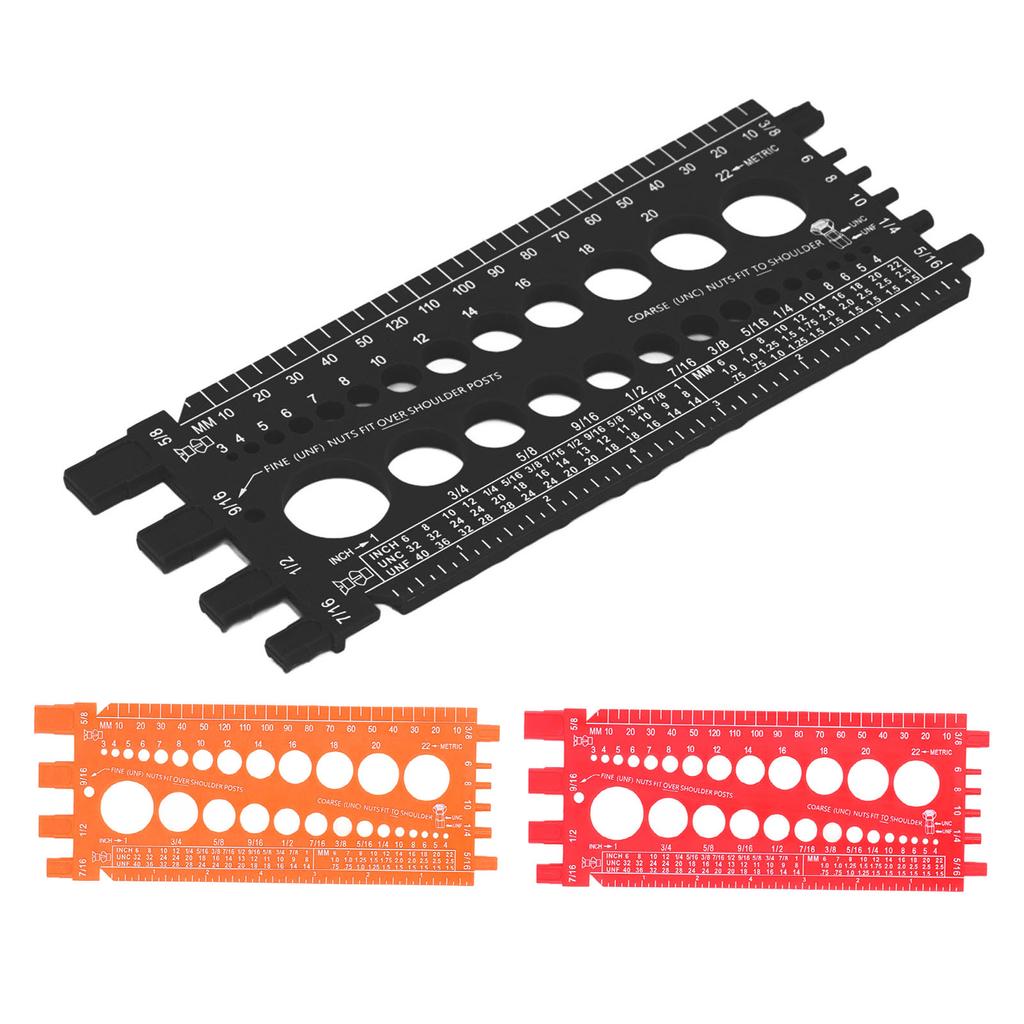 Гайка болт винт калибр многофункциональный дюймовый метрический быстрая идентификация гайка болт резьба проверка для W