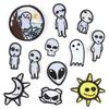 Наклейка-вышивка с изображением призрака-череп: Одежда и обувь Аксессуары