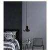 Black volcanic stone pendant light Nordic creative restaurant bar cafe led suspension spotlight bedroom bedside hanging lamp