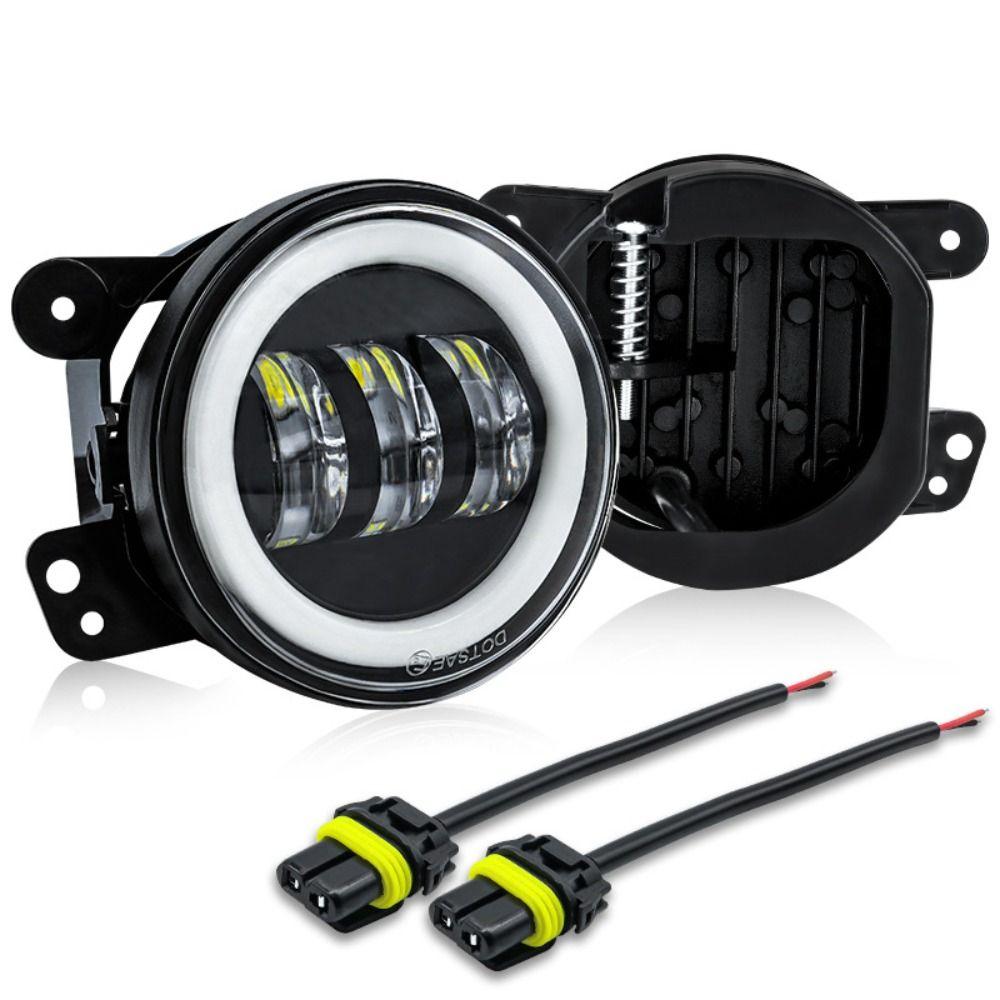 2PCS Waterproof Offroad Driving Fog Lights 4 Inch Car Motorcycle Lamp Professional LED Fog Lights