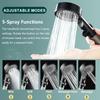 High Pressure Shower Head PP-Cotton Filter Purify Water One-Key Pause SPA Massage 5 Spray Settings Showerhead Bath Accessories