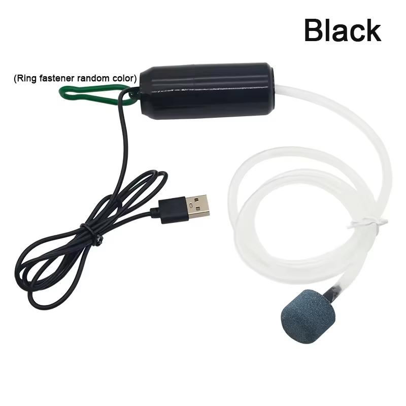 Бесшумный оксигенатор, небольшой кислородный насос, портативный мини-USB-зарядный насос для аквариума, кислородный насос для рыбоводства, принадлежности для аквариума