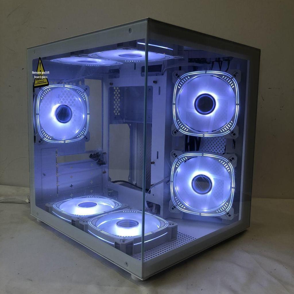 Мини-корпус для игрового ПК mATX с прозрачной боковой панелью для DIY-системы жидкостного охлаждения