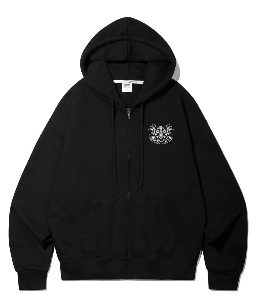 Толстовка с капюшоном на молнии Alvinclo Cross Overfit Azh886 (2 Цв)