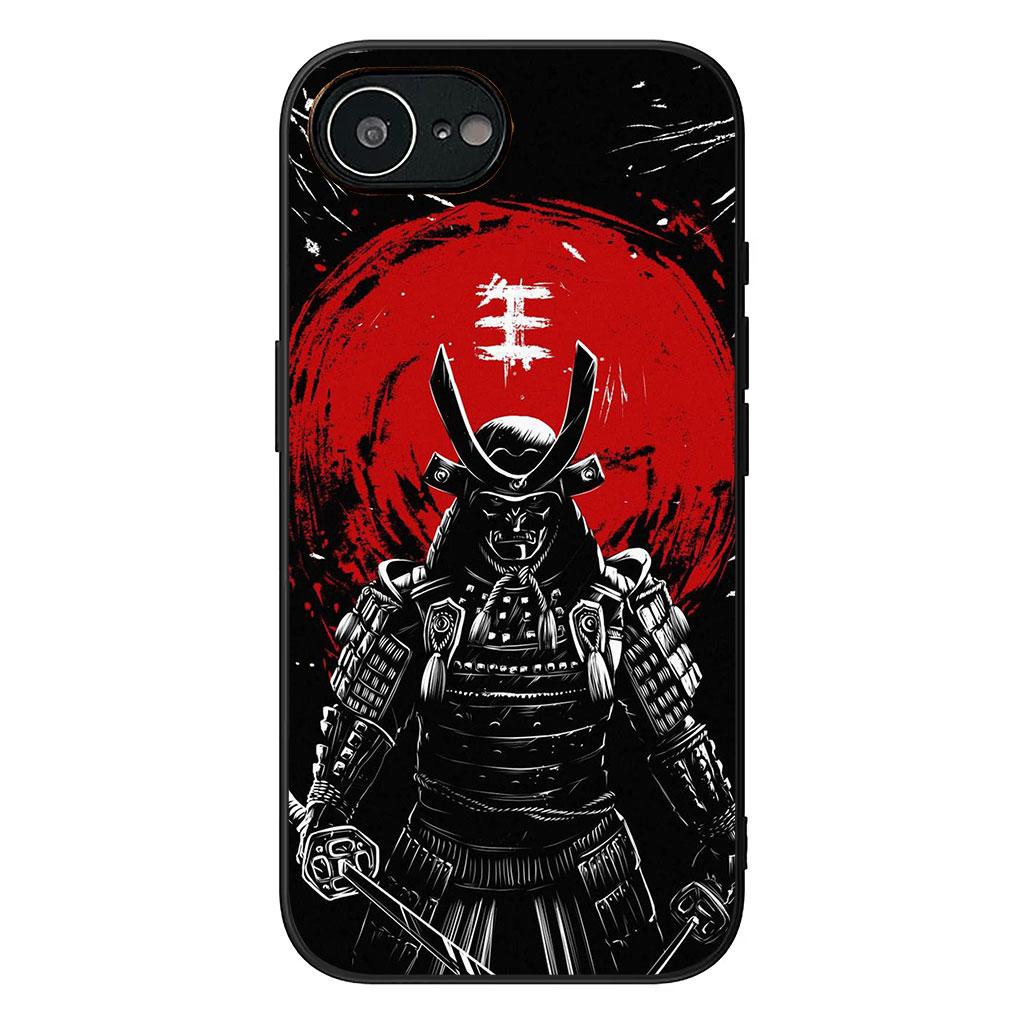 Cover for Apple iPhone 16 15 14 Plus 13 12 Mini 17 Pro Max + ProMax 16E Air 16+ 15+ Case Japan Samurai Skeleton Skull Ninja