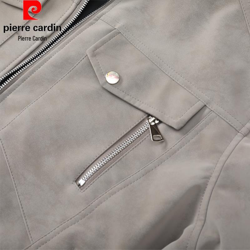 Pierre Cardin Men's Faux Leather Bomber Jacket