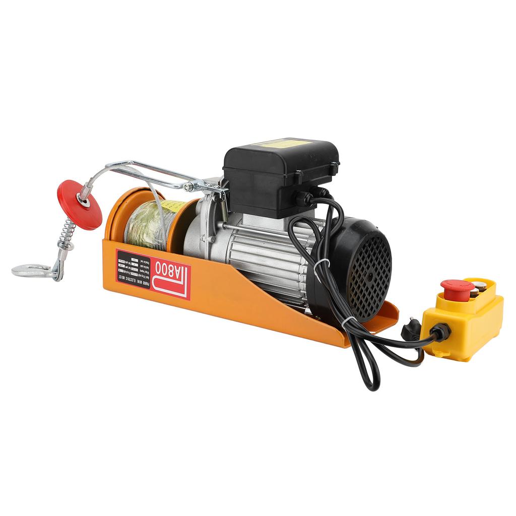 Электрическая лебедка 800 кг подшипник 0,17 м/с 25 м многофункциональная портативная электрическая лебедка для подъема