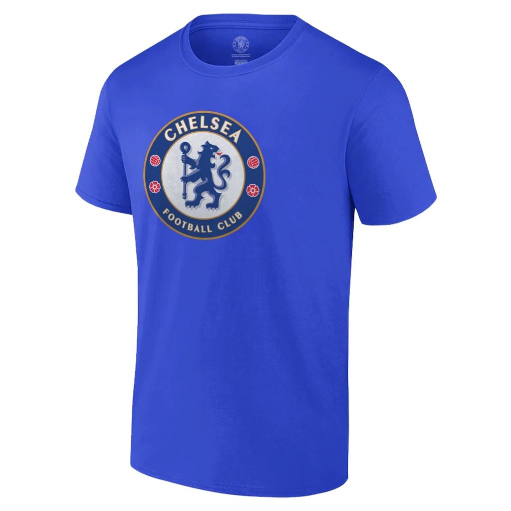 Хлопковая футболка Chelsea - Имя и номер -04 Королевский синий