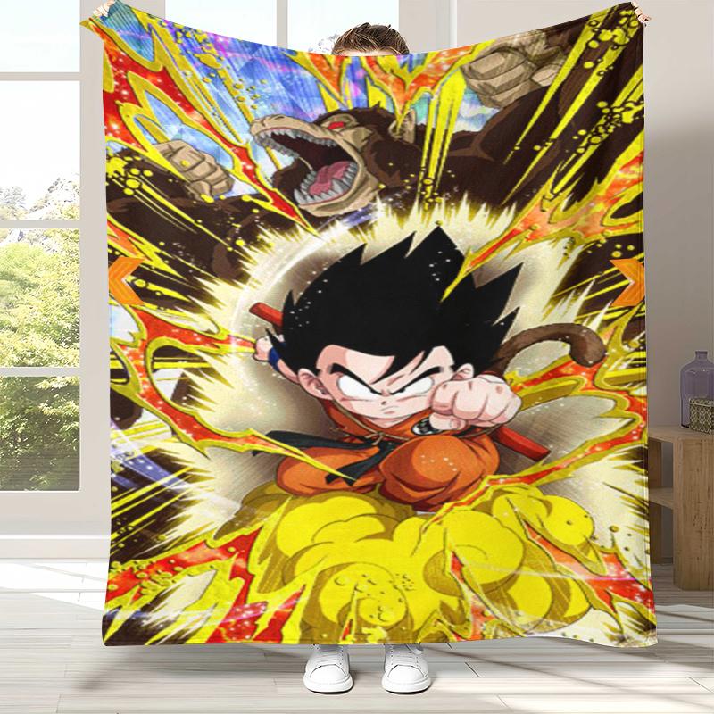 Аниме D-Dragon Ball Игра Мультфильм Фланелевое Одеяло, Ультра Мягкое Теплое Плюшевое Покрывало для Дома Спальни Кровати Дивана Офиса Кемпинга