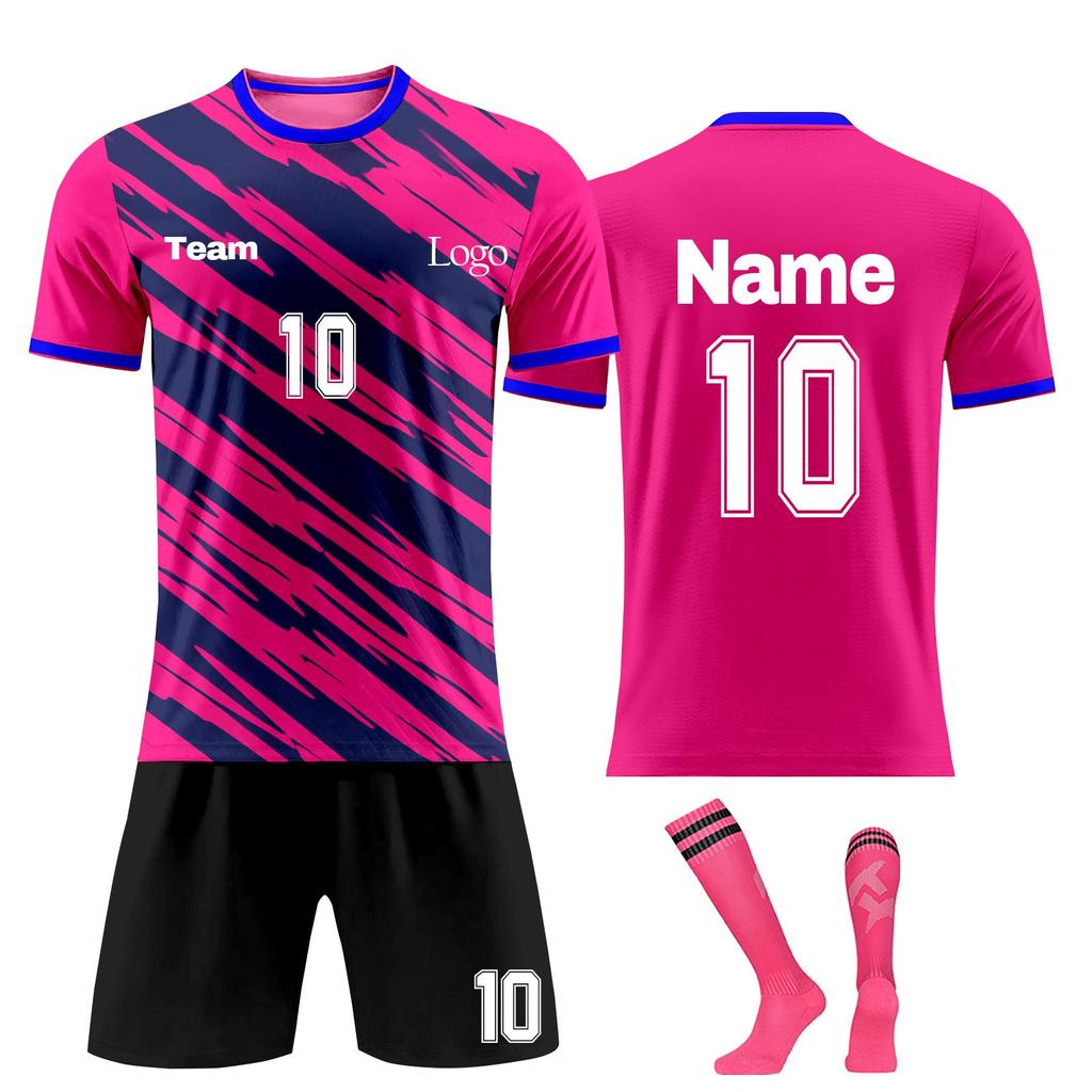 Personalised Shirts Kit Mens Girls With Name Number Custom Football Jerseys For Boys Training Suit