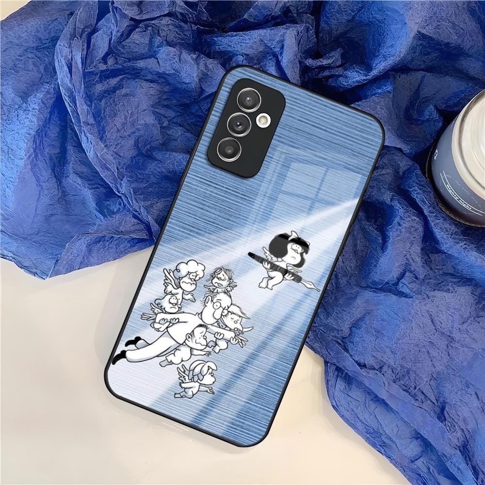 Mafalda Phone Case for Samsung S25 S24 S30 S21 S23 S20 S22 Fe S10 E S9 Note 20 Pro Ultra Plus glass Cover