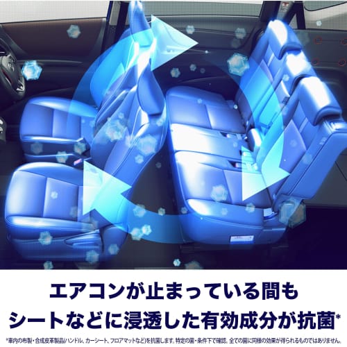 Febreze Car Air Freshener, Easy Clip, Antibacterial and Deodorizing, Clean Blue Soap, 2.5mL X 4