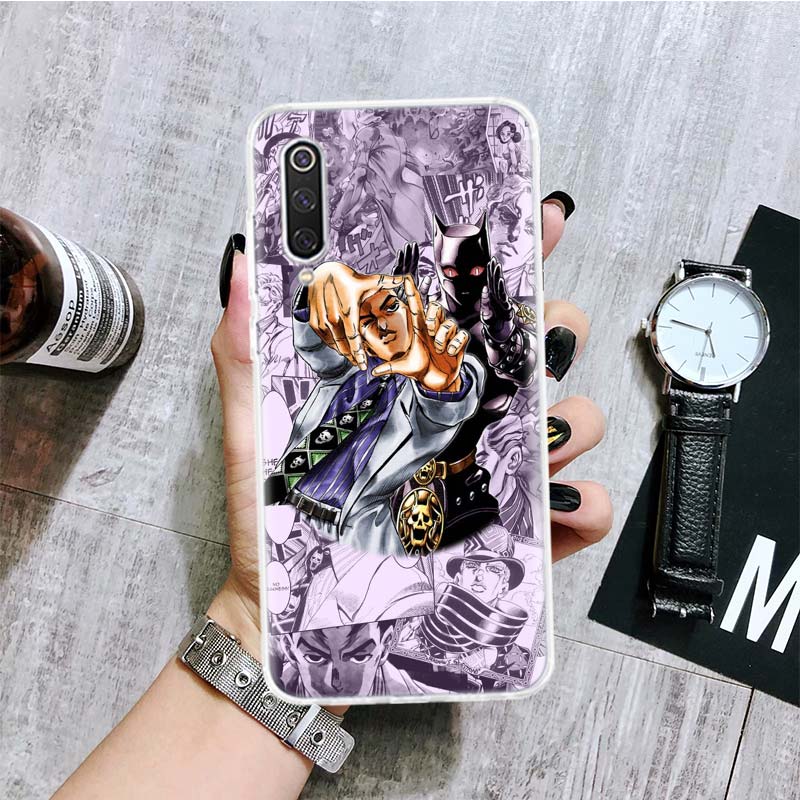 Чехол для телефона JoJo Bizarre Adventur с аниме для Xiaomi Redmi Note 10 9 8 11 Pro 11T 11S 10S 9S 9A 9C 9T 8T 8A 7 7A 5 с художественным узором