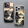 Японский Эстетичный Чехол для Телефона с Пейзажем Горы Фудзи Для iPhone 13 12 11 Pro Max 14 7 8 Plus XR XS X 15 16 Pro Max Силиконовый Чехол