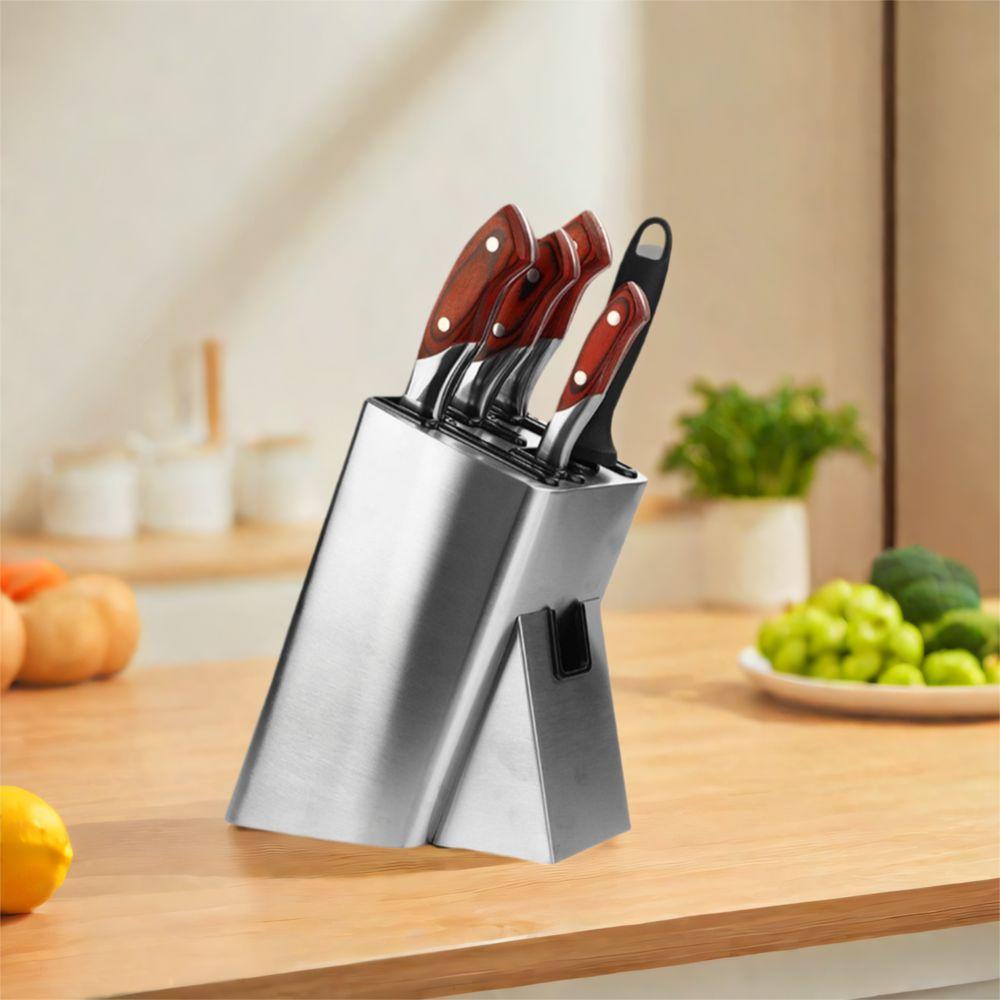 Держатель для ножей из нержавеющей стали Слив Подставка для хранения столовых приборов Подставка для хранения ножей Ресторан