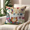 Kitten Love cushion cover For Pillow Printing Sofa Decoration Home Car Room Coffee Shop Office Nordic Simplicity