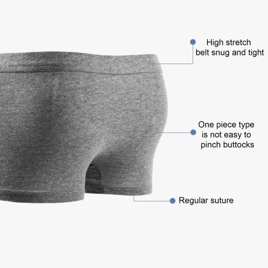 Мужские боксеры, эластичные, мягкие, со средней талией, антисептические, однотонные, дышащие, U-образные, выпуклые, бесшовные, мужские трусы больших размеров, нижнее белье