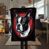 Samurai Muppet Cat Toucan Dog Print Flannel Blanket,High quality Comfortable for All Seasons,Home Decor,Warmth and Comfort,Perfect for Christmas Gifts