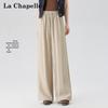 Женские брюки La Chapelle из смесовой льняной ткани с высокой талией и широкими штанинами