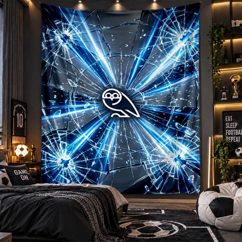 Wall Hanging Tapestry Sheffield Wednesday Football Print Cloth for Living Room Bedroom Home Decor