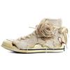 1970s All Star Burning Rose Vintage Non-Slip Abrasion Wrap Lightweight High Top Espadrilles Unisex Beige