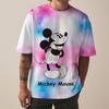 Мужская футболка с принтом Микки Мауса от Disney, модный праздничный подарок, мужская, с круглым вырезом, короткий рукав, оверсайз, хип-хоп одежда, для мальчиков